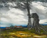 Village et moulin by Maurice de Vlaminck, oil on canvas, offered May 2026
