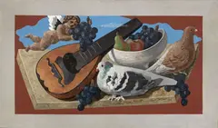 Gino Severini, Nature morte aux pigeons (L'ange pourvoyeur), 1930, oil on canvas