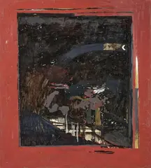 Alberto Gianquinto, Senza titolo, oil on canvas