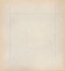Edda Renouf, Incised Lines 3, 1975, mixed media on paper