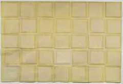 Luciano Bartolini, Kleenex, 1974, kleenex and mixed media on paper