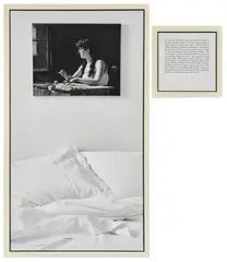 Autobiographical Stories (The Hostage) by Sophie Calle, 1992, Fotografia in bianco e nero con testo, offered May 2026