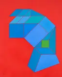 Achille Perilli, Troppi ma pochi, 2006, mixed media on canvas