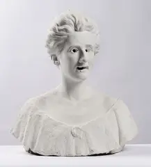 Busto by Paolo Canevari, 1996, intervento on scultura in gesso degli inizi del '900, offered May 2026