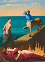 Stefano Di Stasio, Al suono del Centauro, 2001, oil on canvas