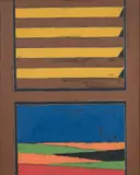 Persiana by Tano Festa, 1985, enamel and acrylic on legno, offered May 2026