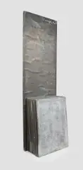 Fabio Mauri, Piombo - Studenti, 1992, piombo on panel