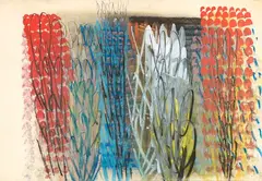 Composizione by Tancredi Parmeggiani, tempera on paper applicata on canvas, offered May 2026