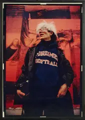 Andy Warhol davanti al Cenacolo di Leonardo by Fabrizio Garghetti, 1987, Fotografia a colori, offered May 2026
