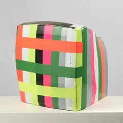 Senza titolo by Giuseppe Chiari, Nastri colorati e televisore, offered May 2026