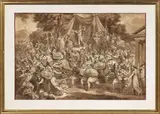 Bartolomeo Pinelli, Episodio di storia romana, 1819, inchiostro and seppia on paper