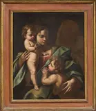 Sacra Famiglia con San Giovannino e Santa Elisabetta by Nicola Vaccaro, oil on canvas, offered Apr 2026