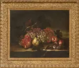 «Natura morta con uva e melograno» e «Natura morta con uva e melone» by Giovanni Stanchi Dei Fiori, oil on canvas, offered Apr 2026