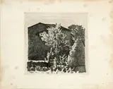 Giorgio Morandi, Il Poggio al mattino, 1928, etching on zinco