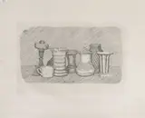 Giorgio Morandi, Natura morta con la tazzina bianca a sinistra, 1930, etching