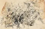 Renato Guttuso, La rivolta di Koje, 1956, ink on paper