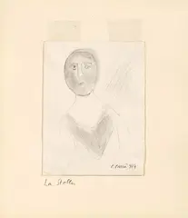 Carlo Carrà, La stella, 1914, pencil and watercolour on paper