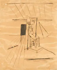 Carlo Carrà, Composizione Metafisica III, 1917, inchiostro on paper