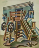 Fortunato Depero, Paesaggio rustico (Prospettiva rurale)