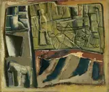Mario Sironi, Composizione, 1947, oil on canvas