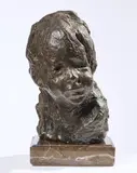 Medardo Rosso, Enfant juif, scultura in cera nera on gesso