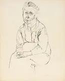 George Grosz, Donna seduta, 1924, inchiostro on paper