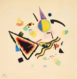 Senza titolo by Wassily Kandinsky, 1921, watercolour and inchiostro on paper applicata on cardboard, offered Nov 2025