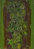 Ennio Morlotti, Foglie, 1966, oil on canvas