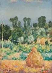 Ardengo Soffici, La bica, 1942, oil on cardboard