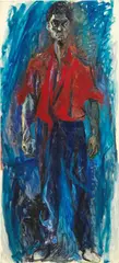 Renato Guttuso, Rocco come minatore asturiano, 1962, oil on canvas