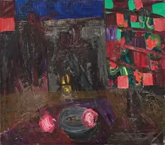 Composizione by Bruno Cassinari, 1971, oil on canvas, offered Nov 2025