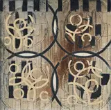 Roberto Floreani, Tasti neri, tasti bianchi, 2008, mixed media on canvas