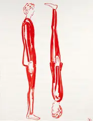 Roberto Barni, Senza titolo, tempera on paper