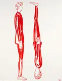 Roberto Barni, Senza titolo, tempera on paper