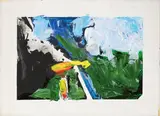Mario Schifano, X Felice, 1994, enamel and acrylic on canvas