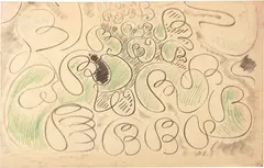 Senza titolo by Tancredi Parmeggiani, 1953, mixed media on paper applicata on canvas, offered Nov 2025