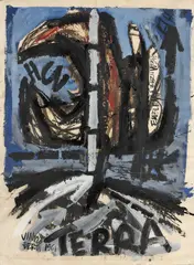 Avventuroso astrale H3 by Vinicio Berti, 1961, acrylic on paper applicata on canvas, offered Nov 2025