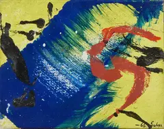Gérard Ernest Schneider, Opus 73 H, 1966, oil on canvas