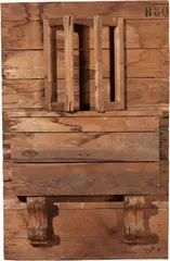 La finestra by Mario Ceroli, 1966, Legno pino di Russia, offered Nov 2025