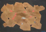 Giulio Turcato, La pelle, oil and collage on faesite