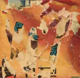 Rotella, Senza titolo, 1955, décollage on cardboard