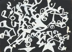 Carla Accardi, Senza titolo, 1954, tempera on paper