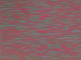 Sol LeWitt, Horizontal Brushstrokers (More or Less), 2003, gouache on card