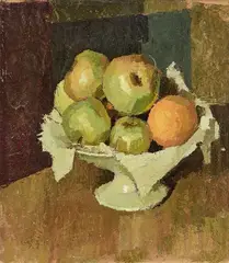 Natura morta by Giulio Salti, oil on cardboard, offered Oct 2025