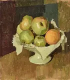 Giulio Salti, Natura morta, oil on cardboard