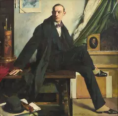 Silvio Bicchi, Nello studio del pittore, 1912, oil on canvas