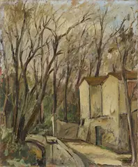 Silvio Pucci, Paesaggio, oil on canvas