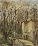 Silvio Pucci, Paesaggio, oil on canvas