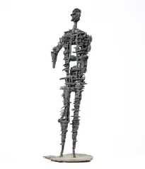 Raffaello Arcangelo Salimbeni, Ombra dell'uomo, scultura in bronze