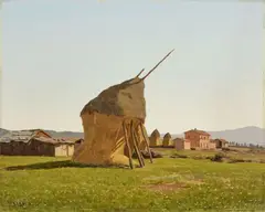 Maremma by Memo Vagaggini, 1938, oil on tavoletta, offered Oct 2025